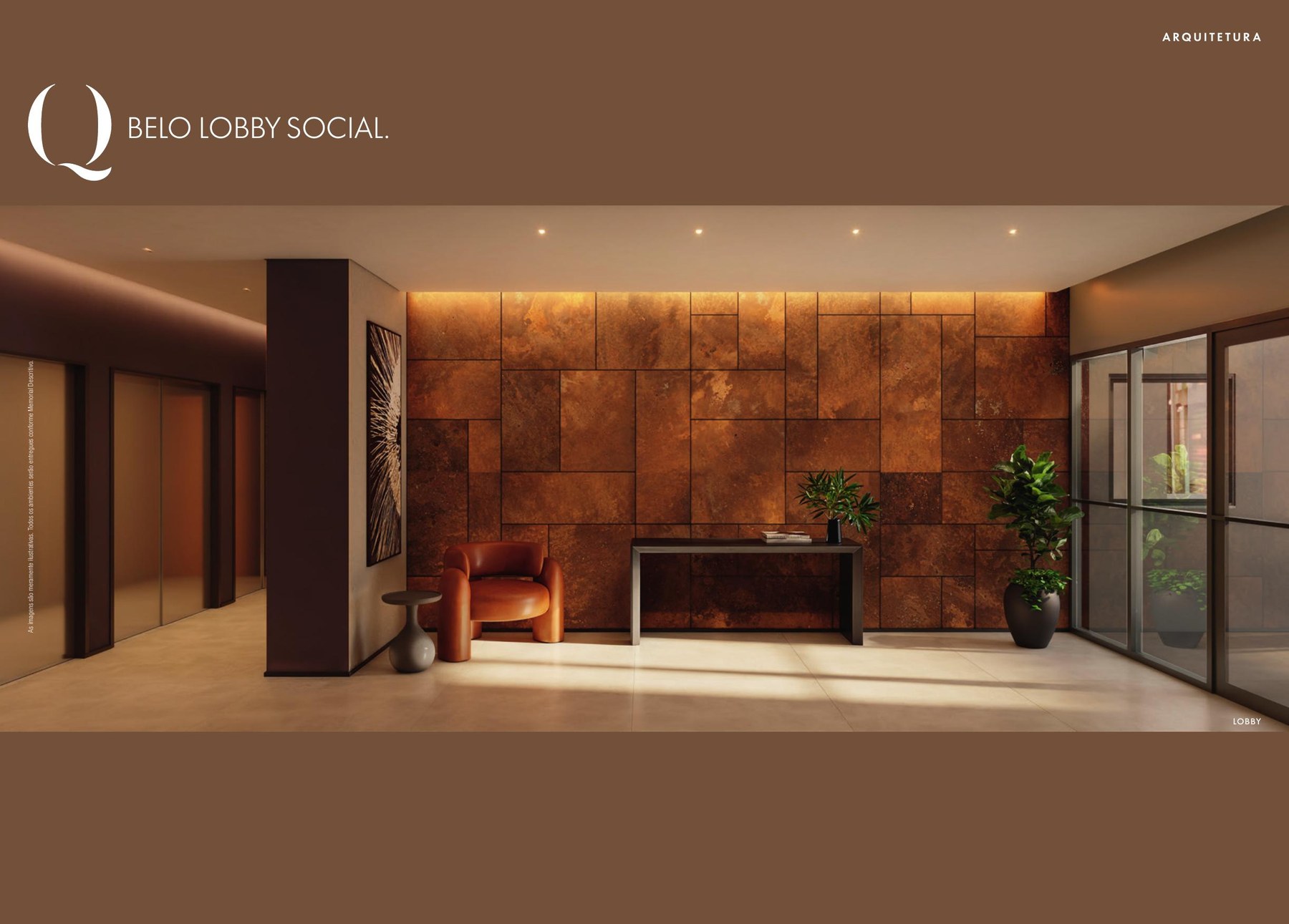 Lobby ilustrativo do Q Studios